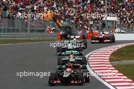 Romain Grosjean (FRA) Lotus F1 E21. 06.10.2013. Formula 1 World Championship, Rd 14, Korean Grand Prix, Yeongam, South Korea, Race Day.