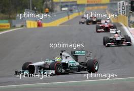 Nico Rosberg (GER), Mercedes GP  06.10.2013. Formula 1 World Championship, Rd 14, Korean Grand Prix, Yeongam, South Korea, Race Day.