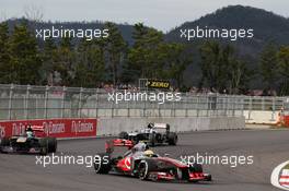 Sergio Perez (MEX) McLaren MP4-28. 06.10.2013. Formula 1 World Championship, Rd 14, Korean Grand Prix, Yeongam, South Korea, Race Day.
