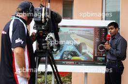 Karun Chandhok (IND) Sky Sports F1 Commentator. 05.10.2013. Formula 1 World Championship, Rd 14, Korean Grand Prix, Yeongam, South Korea, Qualifying Day.