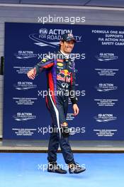 Mark Webber (AUS) Red Bull Racing in parc ferme. 05.10.2013. Formula 1 World Championship, Rd 14, Korean Grand Prix, Yeongam, South Korea, Qualifying Day.