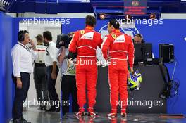 (L to R): Fernando Alonso (ESP) Ferrari and Felipe Massa (BRA) Ferrari in parc ferme. 05.10.2013. Formula 1 World Championship, Rd 14, Korean Grand Prix, Yeongam, South Korea, Qualifying Day.