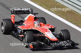 Jules Bianchi (FRA) Marussia F1 Team MR02. 05.10.2013. Formula 1 World Championship, Rd 14, Korean Grand Prix, Yeongam, South Korea, Qualifying Day.