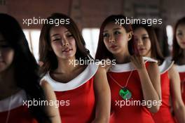 Grid girls. 05.10.2013. Formula 1 World Championship, Rd 14, Korean Grand Prix, Yeongam, South Korea, Qualifying Day.