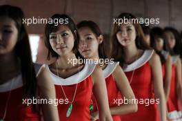 Grid girls. 05.10.2013. Formula 1 World Championship, Rd 14, Korean Grand Prix, Yeongam, South Korea, Qualifying Day.