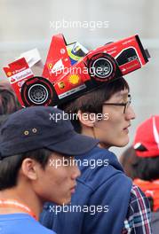 Scuderia Ferrari fan 05.10.2013.  Formula 1 World Championship, Rd 14, Korean Grand Prix, Yeongam, South Korea, Qualifying Day.