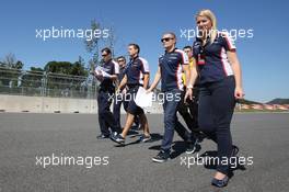 Valtteri Bottas (FIN) Williams walks the circuit. 04.10.2013.  Formula 1 World Championship, Rd 14, Korean Grand Prix, Yeongam, South Korea, Preparation Day.