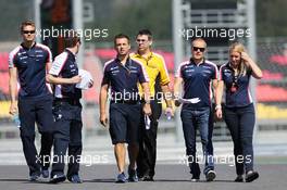 Valtteri Bottas (FIN) Williams walks the circuit with the team. 04.10.2013.  Formula 1 World Championship, Rd 14, Korean Grand Prix, Yeongam, South Korea, Preparation Day.