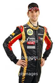 Romain Grosjean (FRA) Lotus F1  28.01.2013. Lotus F1. Lotus E21 Launch, Enstone, England.