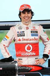 Sergio Perez (MEX) McLaren. 31.01.2013. McLaren MP4-28 Launch, McLaren Technology Centre, Woking, England.