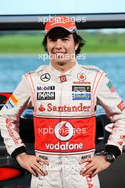 Sergio Perez (MEX) McLaren. 31.01.2013. McLaren MP4-28 Launch, McLaren Technology Centre, Woking, England.