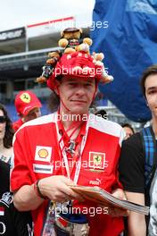 A Ferrari fan. 24.05.2013. Formula 1 World Championship, Rd 6, Monaco Grand Prix, Monte Carlo, Monaco, Friday.