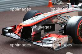 McLaren MP4-28 front wing. 24.05.2013. Formula 1 World Championship, Rd 6, Monaco Grand Prix, Monte Carlo, Monaco, Friday.