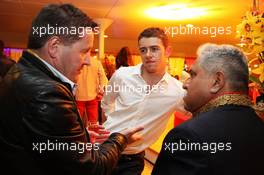 (L to R): Paul Hembery (GBR) Pirelli Motorsport Director with Paul di Resta (GBR) Sahara Force India F1 and Dr. Vijay Mallya (IND) Sahara Force India F1 Team Owner at the Signature F1 Monaco Party. 23-24.05.2013. Formula 1 World Championship, Rd 6, Monaco Grand Prix, The Signature F1 Boat Party, Monte Carlo, Monaco, Friday.