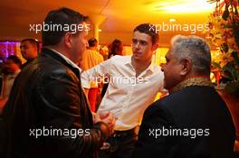 (L to R): Paul Hembery (GBR) Pirelli Motorsport Director with Paul di Resta (GBR) Sahara Force India F1 and Dr. Vijay Mallya (IND) Sahara Force India F1 Team Owner at the Signature F1 Monaco Party. 23-24.05.2013. Formula 1 World Championship, Rd 6, Monaco Grand Prix, The Signature F1 Boat Party, Monte Carlo, Monaco, Friday.