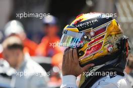 Lewis Hamilton (GBR) Mercedes AMG F1 on the grid. 26.05.2013. Formula 1 World Championship, Rd 6, Monaco Grand Prix, Monte Carlo, Monaco, Race Day.