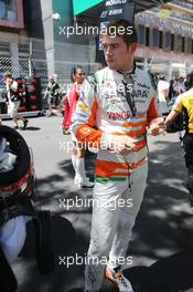 Paul di Resta (GBR) Sahara Force India F1 on the grid. 26.05.2013. Formula 1 World Championship, Rd 6, Monaco Grand Prix, Monte Carlo, Monaco, Race Day.