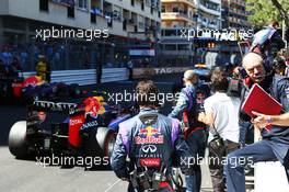Adrian Newey (GBR) Red Bull Racing Chief Technical Officer on the grid as the race is stopped. 26.05.2013. Formula 1 World Championship, Rd 6, Monaco Grand Prix, Monte Carlo, Monaco, Race Day.