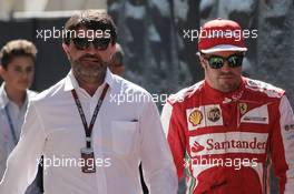 Fernando Alonso (ESP) Ferrari with his manager Luis Garcia Abad (ESP) after the race. 26.05.2013. Formula 1 World Championship, Rd 6, Monaco Grand Prix, Monte Carlo, Monaco, Race Day.