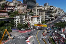 Lewis Hamilton (GBR) Mercedes AMG F1 W04 leads Sebastian Vettel (GER) Red Bull Racing RB9. 26.05.2013. Formula 1 World Championship, Rd 6, Monaco Grand Prix, Monte Carlo, Monaco, Race Day.