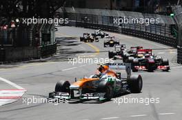 Adrian Sutil (GER) Sahara Force India VJM06. 26.05.2013. Formula 1 World Championship, Rd 6, Monaco Grand Prix, Monte Carlo, Monaco, Race Day.