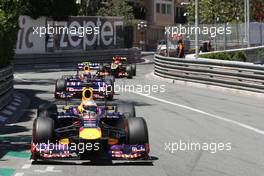 Sebastian Vettel (GER) Red Bull Racing RB9. 26.05.2013. Formula 1 World Championship, Rd 6, Monaco Grand Prix, Monte Carlo, Monaco, Race Day.