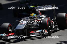 Esteban Gutierrez (MEX) Sauber C32. 26.05.2013. Formula 1 World Championship, Rd 6, Monaco Grand Prix, Monte Carlo, Monaco, Race Day.