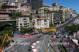 Lewis Hamilton (GBR) Mercedes AMG F1 W04 leads Sebastian Vettel (GER) Red Bull Racing RB9 and Mark Webber (AUS) Red Bull Racing RB9. 26.05.2013. Formula 1 World Championship, Rd 6, Monaco Grand Prix, Monte Carlo, Monaco, Race Day.
