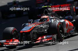 Sergio Perez (MEX) McLaren MP4-28. 26.05.2013. Formula 1 World Championship, Rd 6, Monaco Grand Prix, Monte Carlo, Monaco, Race Day.