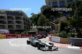 Lewis Hamilton (GBR) Mercedes AMG F1 W04. 26.05.2013. Formula 1 World Championship, Rd 6, Monaco Grand Prix, Monte Carlo, Monaco, Race Day.