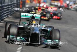 Lewis Hamilton (GBR), Mercedes Grand Prix  26.05.2013. Formula 1 World Championship, Rd 6, Monaco Grand Prix, Monte Carlo, Monaco, Race Day.