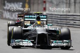 Lewis Hamilton (GBR) Mercedes AMG F1 W04. 26.05.2013. Formula 1 World Championship, Rd 6, Monaco Grand Prix, Monte Carlo, Monaco, Race Day.