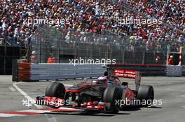 Jenson Button (GBR) McLaren MP4-28. 26.05.2013. Formula 1 World Championship, Rd 6, Monaco Grand Prix, Monte Carlo, Monaco, Race Day.