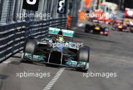 Nico Rosberg (GER), Mercedes GP  26.05.2013. Formula 1 World Championship, Rd 6, Monaco Grand Prix, Monte Carlo, Monaco, Race Day.