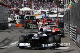 Pastor Maldonado (VEN) Williams FW35. 26.05.2013. Formula 1 World Championship, Rd 6, Monaco Grand Prix, Monte Carlo, Monaco, Race Day.