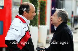 (L to R): Frederic Vasseur(FRA) ART Boss with Jean Todt (FRA) FIA President. 25.05.2013. Formula 1 World Championship, Rd 6, Monaco Grand Prix, Monte Carlo, Monaco, Qualifying Day