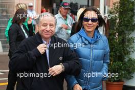 (L to R): Jean Todt (FRA) FIA President with Michelle Yeoh (MAL). 25.05.2013. Formula 1 World Championship, Rd 6, Monaco Grand Prix, Monte Carlo, Monaco, Qualifying Day