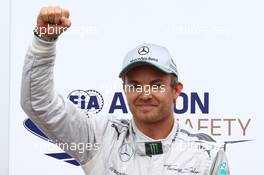 pole Position for Nico Rosberg (GER) Mercedes AMG F1 W04  25.05.2013. Formula 1 World Championship, Rd 6, Monaco Grand Prix, Monte Carlo, Monaco, Qualifying Day
