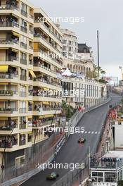 Giedo van der Garde (NLD) Caterham CT03 leads Charles Pic (FRA) Caterham CT03. 25.05.2013. Formula 1 World Championship, Rd 6, Monaco Grand Prix, Monte Carlo, Monaco, Qualifying Day