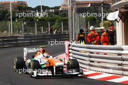 Adrian Sutil (GER) Sahara Force India VJM06. 25.05.2013. Formula 1 World Championship, Rd 6, Monaco Grand Prix, Monte Carlo, Monaco, Qualifying Day