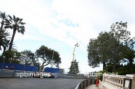 Adrian Sutil (GER) Sahara Force India VJM06 crashes in the third practice session. 25.05.2013. Formula 1 World Championship, Rd 6, Monaco Grand Prix, Monte Carlo, Monaco, Qualifying Day