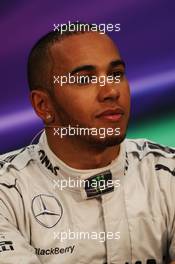 Lewis Hamilton (GBR) Mercedes AMG F1 in the FIA Press Conference. 25.05.2013. Formula 1 World Championship, Rd 6, Monaco Grand Prix, Monte Carlo, Monaco, Qualifying Day