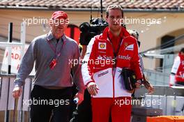(L to R): Ron Howard (USA) Film Director with Renato Bisignani (ITA) Ferrari Head of Communications. 25.05.2013. Formula 1 World Championship, Rd 6, Monaco Grand Prix, Monte Carlo, Monaco, Qualifying Day