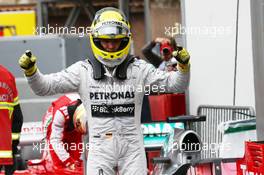 pole Position for Nico Rosberg (GER) Mercedes AMG F1 W04  25.05.2013. Formula 1 World Championship, Rd 6, Monaco Grand Prix, Monte Carlo, Monaco, Qualifying Day