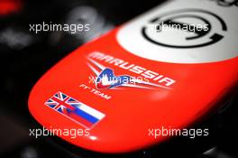 Marussia F1 Team MR02 nosecone. 26.05.2013. Formula 1 World Championship, Rd 6, Monaco Grand Prix, Monte Carlo, Monaco, Race Day.