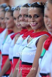 Grid girls 26.05.2013. Formula 1 World Championship, Rd 6, Monaco Grand Prix, Monte Carlo, Monaco, Race Day.
