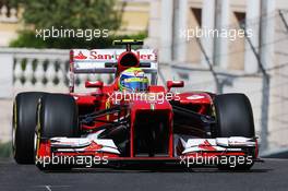Felipe Massa (BRA) Ferrari F138. 23.05.2013. Formula 1 World Championship, Rd 6, Monaco Grand Prix, Monte Carlo, Monaco, Practice Day.