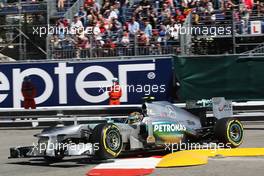 Lewis Hamilton (GBR) Mercedes AMG F1 W04. 23.05.2013. Formula 1 World Championship, Rd 6, Monaco Grand Prix, Monte Carlo, Monaco, Practice Day.