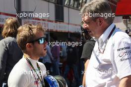 (L to R): Sam Bird (GBR) Mercedes AMG F1 Test And Reserve Driver with Ross Brawn (GBR) Mercedes AMG F1 Team Principal. 23.05.2013. Formula 1 World Championship, Rd 6, Monaco Grand Prix, Monte Carlo, Monaco, Practice Day.