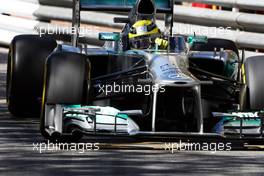 Nico Rosberg (GER) Mercedes AMG F1 W04. 23.05.2013. Formula 1 World Championship, Rd 6, Monaco Grand Prix, Monte Carlo, Monaco, Practice Day.